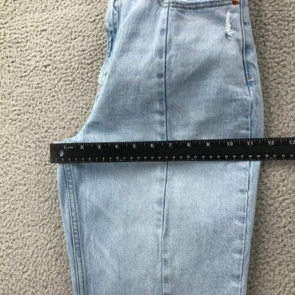 ABERCROMBIE Womens Size 28/6 XS The 90s Straight Ultra High Rise Split Hem Jeans - Picture 14 of 16